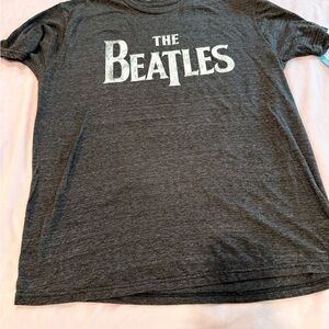 The Beatles Dark Gray Short Sleeve Logo Tee